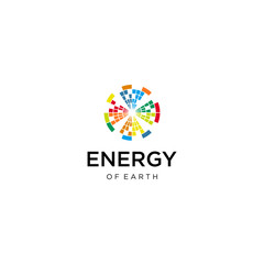 Modern and clean logo design of energy with clear background - EPS10 - Vector.