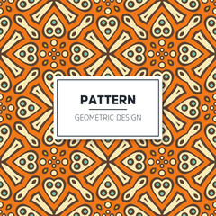 Seamless mandala islamic pattern. Vintage elements