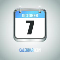 Beautiful square calendar. Date, day, month. Vector illustration background for reminder, app, UI, event, holiday, office document, icon, logo. isolated flat object and symbol. year collection