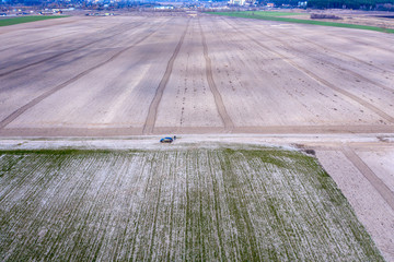 farm field, agriculture, view from above