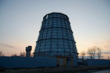 cooling pipe in an industrial plant