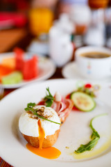Breakfast with eggs