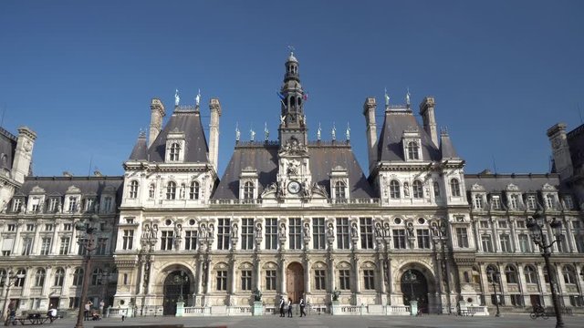 Hotel de Ville (Town Hall) in Paris, is the building housing the City of Paris's administration since 1357