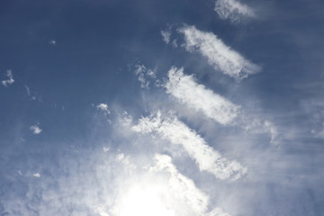 blue sky with clouds