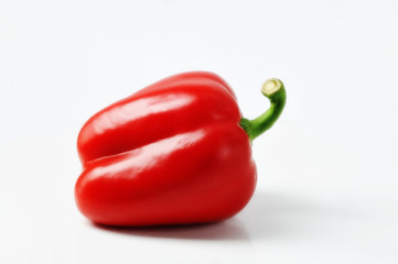 red pepper on a white background