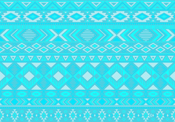 Indian pattern tribal ethnic motifs geometric seamless vector background. Trendy ikat tribal motifs clothing fabric textile print traditional design with triangle and rhombus shapes.