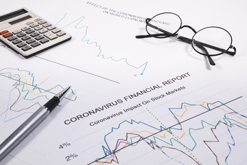 Stock market fell, economic crisis after the coronavirus pandemic, unemployment rising, cost of global financial crisis