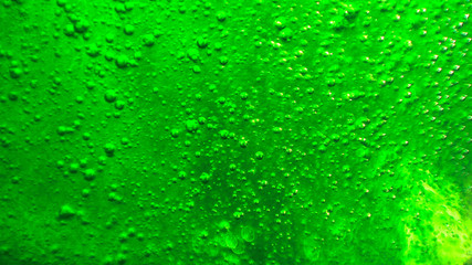 Green Sparkling Soap Bubbles Rising to the Top Chemical Laboratory Test Tube Effect Halloween