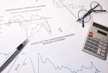 Unemployment rising, cost of global financial crisis, stock market fell, economic crisis after the coronavirus pandemic