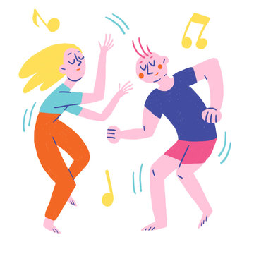 two people dancing 