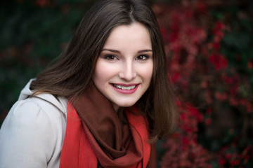 Woman happy, smiling beauty