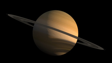 Saturn Planet detailed close-up