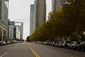 empty street in the city