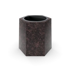 3d model urn Brest mini Maroon Granite
