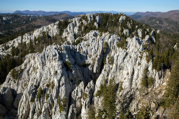 Bijele stijene nature park in Croatia