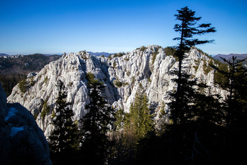 Bijele stijene nature park in Croatia