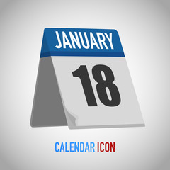 Table calendar. Date, day, month. Vector illustration background for reminder, app, UI, event, holiday, office document, icon and logo. isolated flat object and symbol. from year collection