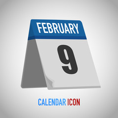 Table calendar. Date, day, month. Vector illustration background for reminder, app, UI, event, holiday, office document, icon and logo. isolated flat object and symbol. from year collection