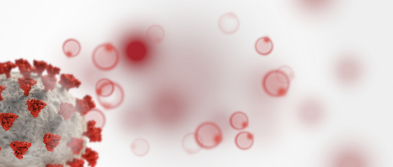 Coronavirus Covid-19 symbolic 3d-illustration