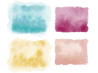 Fototapeta premium Abstract Fresco & Watercolor Backgrounds inspired by Pantone 2020 Color of the Year: Classic Blue