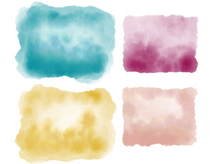 Fototapeta premium Abstract Fresco & Watercolor Backgrounds inspired by Pantone 2020 Color of the Year: Classic Blue