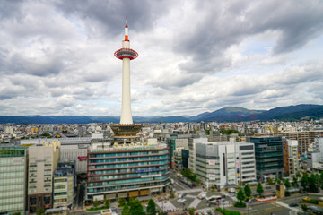 Obraz premium 京都駅 都市風景