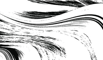 Fototapeta premium Vector brush sroke texture. Distressed uneven grunge background. Abstract distressed vector illustration. Overlay over any design to create interesting effect and depth. Black isolated on white. EPS10