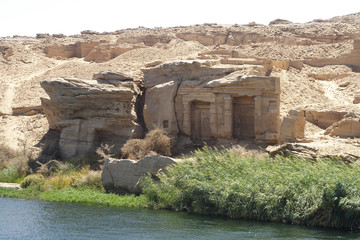 
Small temple at the Nile between Edfu and Kom Ombo