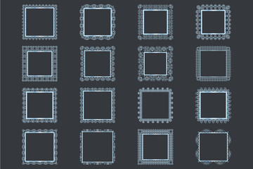 Elegant Lace Borders Frames laser cut. Picture Frames Art scrapbook