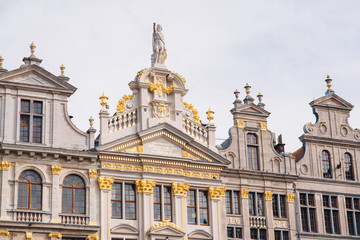 Fototapeta na wymiar The main square of Brussels, Belgium, UNESCO World Heritage Site