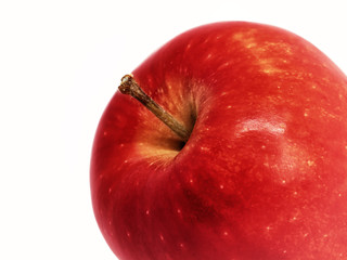 Beautiful red apple on a white isolated background