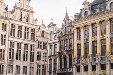 Fototapeta na wymiar The main square of Brussels, Belgium, UNESCO World Heritage Site