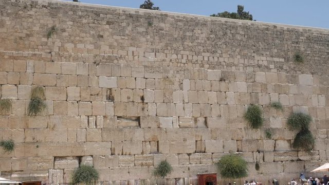 Western wall in the old city of Jerusalem.