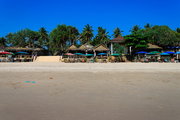 Palm Trees and beach at Ko Lanta , Koh Lanta, Krabi, Thailand