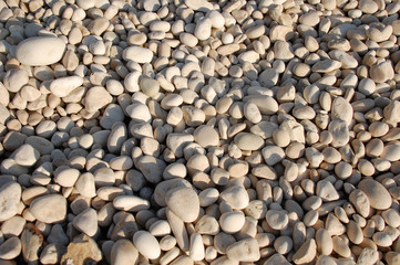 white stones