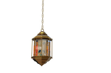 Fototapeta na wymiar Golden Ramadan lantern element