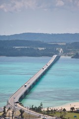 Kouri Bridge at Okinawa, Japan