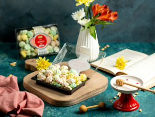 a pack of colorful russian zefir marshmallows