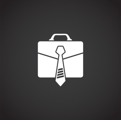 Business related icon on background for graphic and web design. Creative illustration concept symbol for web or mobile app