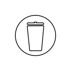 dustbin illustration logo vector free