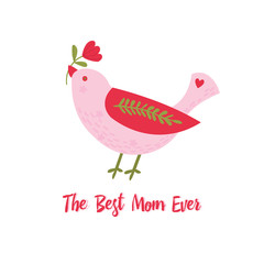 Greeting card design for Mother's Day.