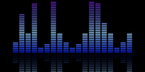 Sound waves. Abstract technology background. Vector wave.