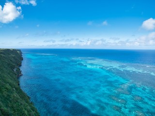 Beautiful seascape of miyako island Okinawa Japan
