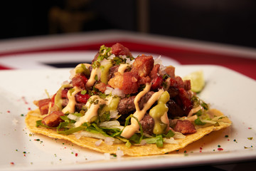 Tacos de cabeza a la plancha