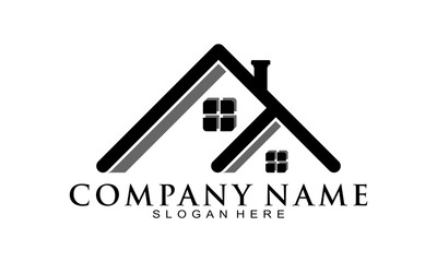 Home simple luxury vector logo