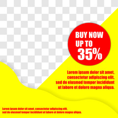 Social media banner for food and drink business. Food social media template for restaurant business. Modern social template post banner. Food discount post template.