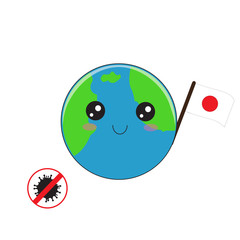 Illustration vector graphic of fight corona virus