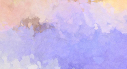 Watercolor painted background. Abstract Illustration wallpaper. Brush stroked painting. 2D Illustration.