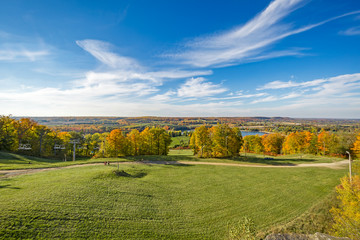 Beautiful autumn view of Kelso conservation area