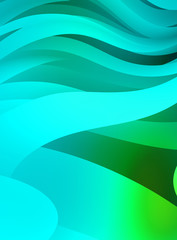 Abstract background with colorful gradient. Vibrant graphic wallpaper with stripes design. Fluid 2D illustration of modern movement.